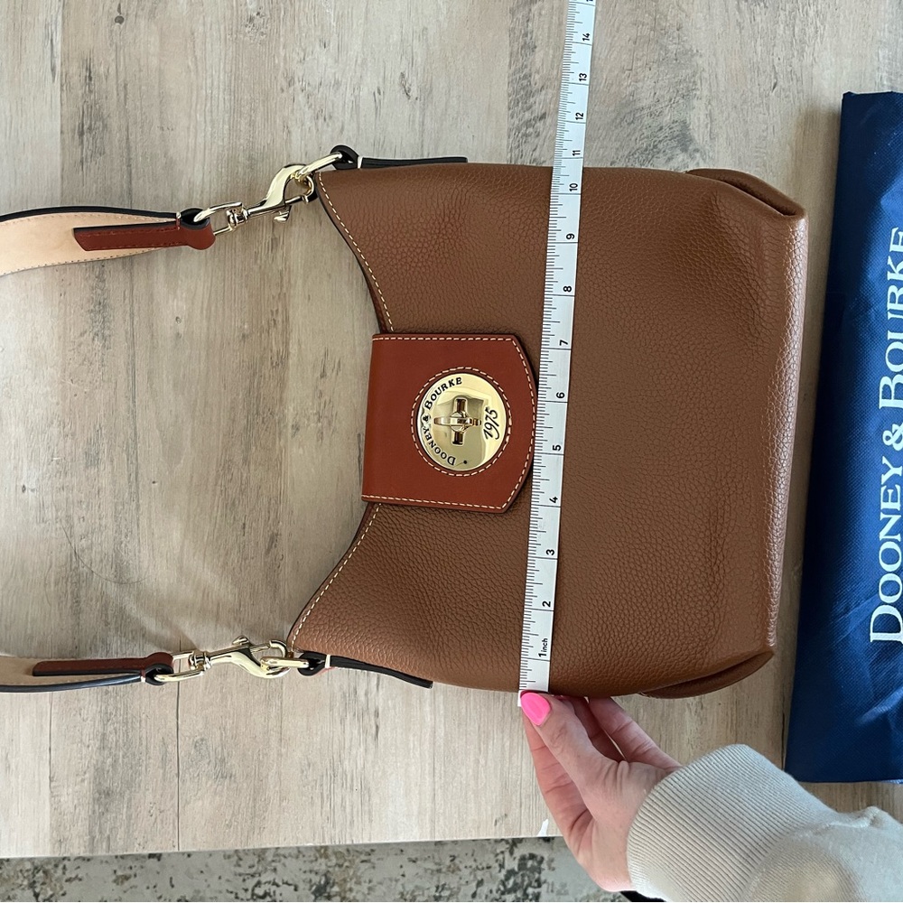 Dooney & Bourke Brown Leather Shoulder Bag - Picture 12 of 12